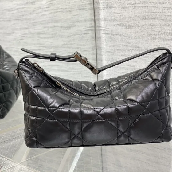 Dior Dior Travel Medium Nomad Pouch With Strap Hitam Crossbody