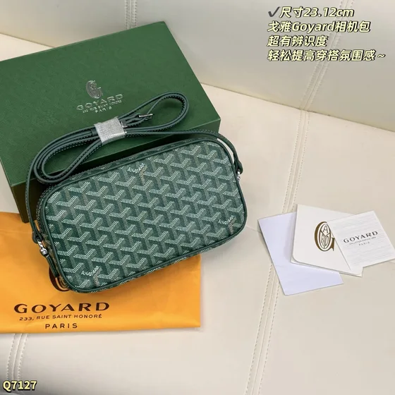 Goyard Camera Bag Trắng 23*12cm Crossbody