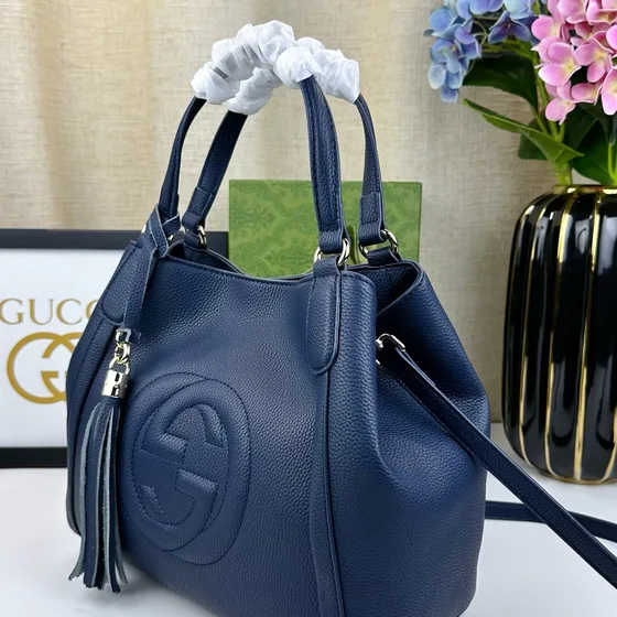Gucci 336751 Azul 30*26*14cm Asa superior