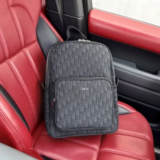 Dior Dior Oblique Rider Backpack Black Backpack