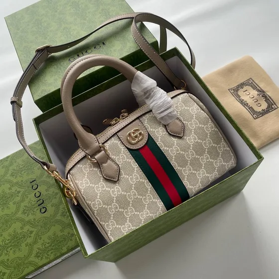 Gucci Ophidia Gg Mini Anse supérieure Bag Beige Anse supérieure