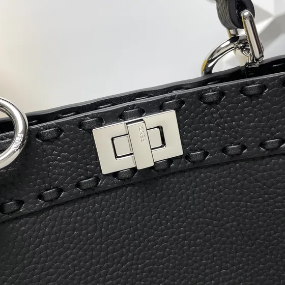 Fendi Peekaboo Iseeu Small Black Top Handle