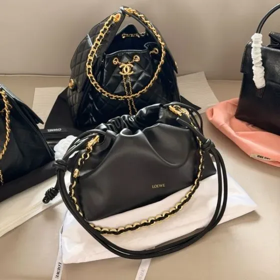 Loewe Flamenco Purse Black Shoulder Bag