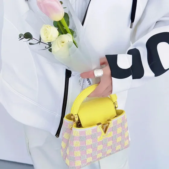 Louis Vuitton Capucines Yellow Top Handle