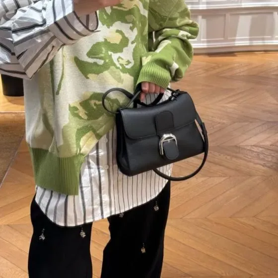 Delvaux Brillant Black Top Handle