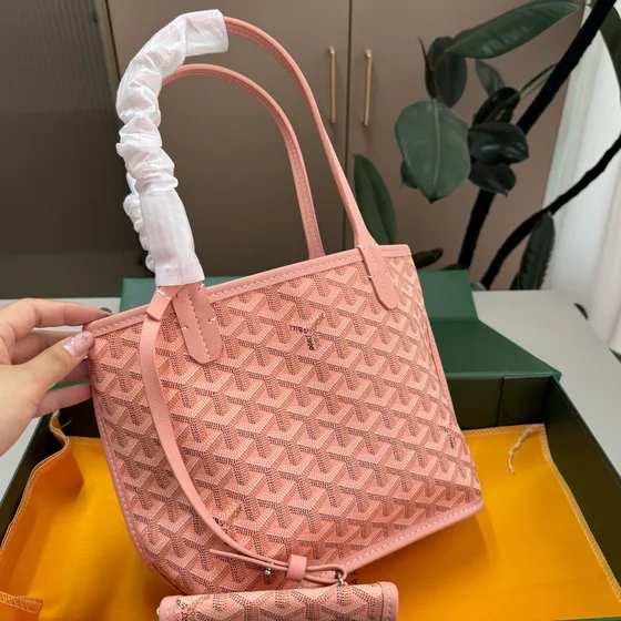 Goyard Anjou Mini Blue Tote Bag