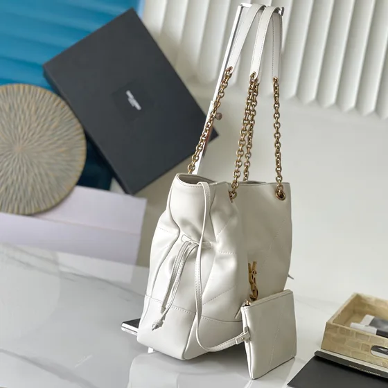 YSL Jamie Shopping Tote Bianco Borsa tote