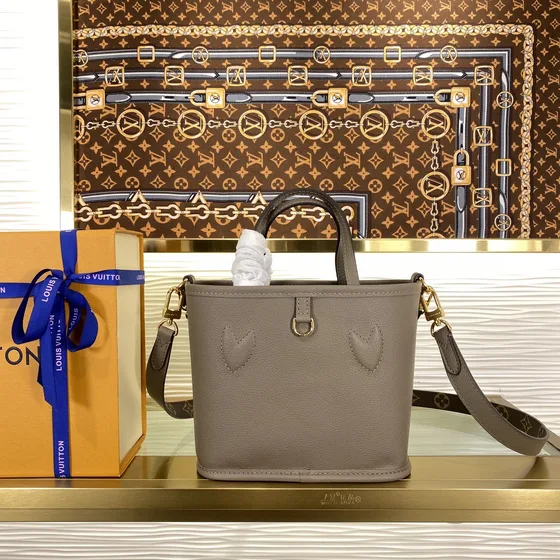 Louis Vuitton Neverfull Bb Gray Tote çanta