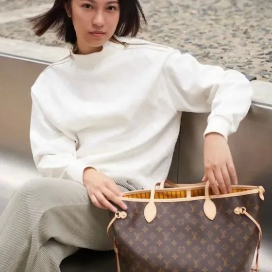 Louis Vuitton Neverfull Brown Tote Bag