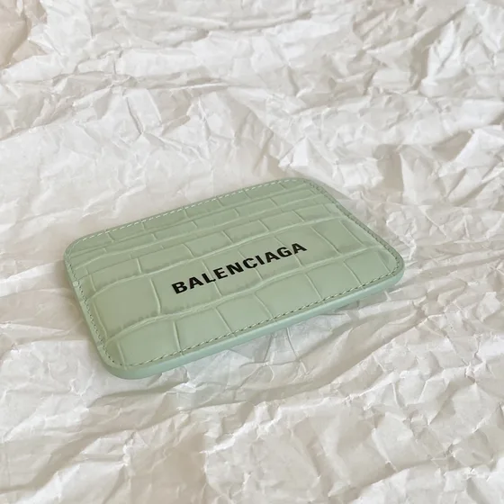 Balenciaga Cash Card Holder Light Verde Card Holder