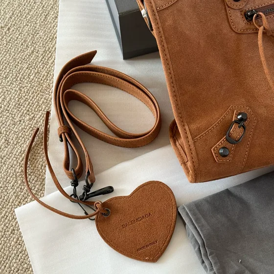 Balenciaga Le City Bag Camel/Dark Marrone Manico
