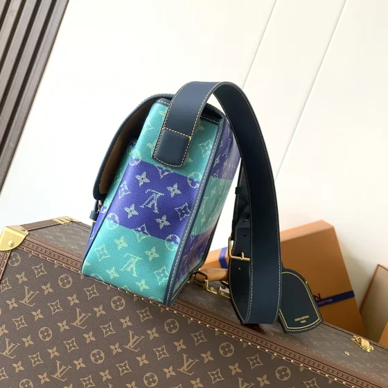 Louis Vuitton Messenger Blue Crossbody