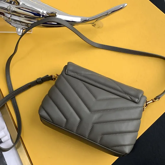 YSL Loulou Toy Gray Crossbody