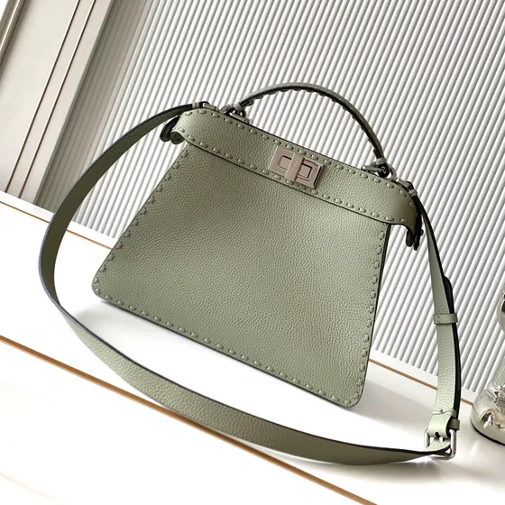 Fendi Peekaboo Iseeu Small Light Green Top Handle