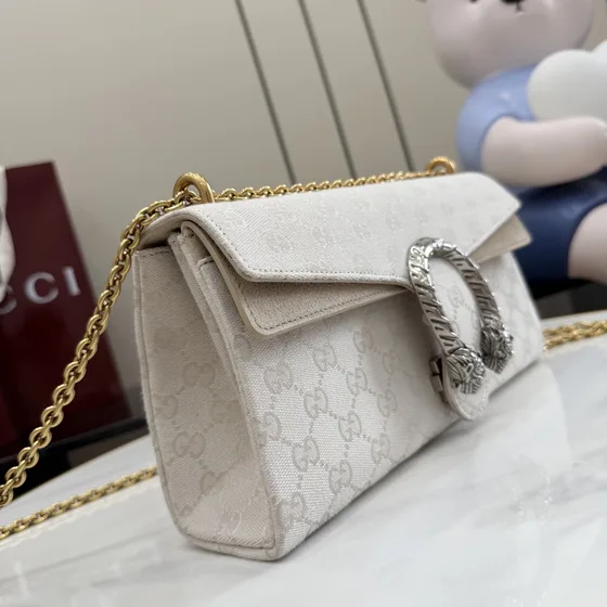 Gucci Dionysus Gg Chain Wallet Off White Woc
