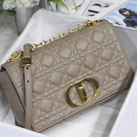Dior Caro Bag Warm Taupe Crossbody