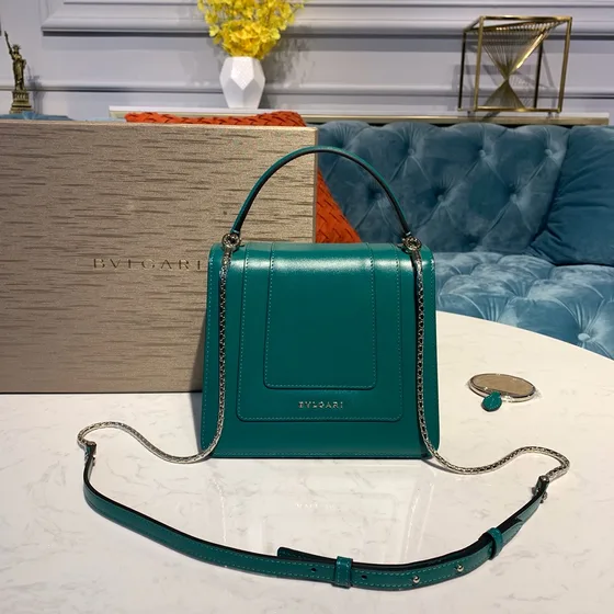Bvlgari Serpenti Forever Tophåndtak Bag Emerald Grønn Tophåndtak