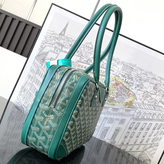 Goyard Saint Martin Bag Green Top Handle