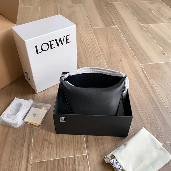 Loewe Cubi Hobo Bag Black Hobo