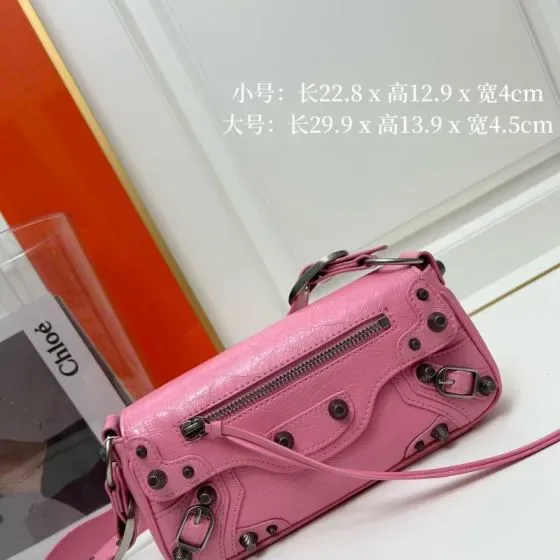 Balenciaga Le Cagole Sling Bag Pink 22 8 x 12 9 x 4 cm Crossbody