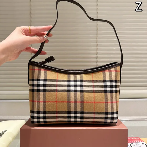 Burberry Vintage Check Sac épaule Beige/Marron Sac épaule