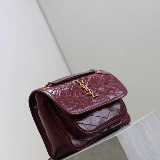 YSL Niki Bordeauxrood Schoudertas
