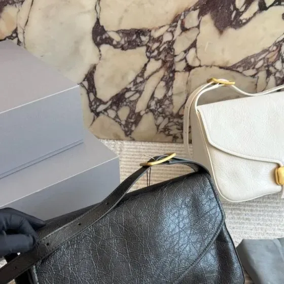 Balenciaga Soft Flap Messenger Black Crossbody