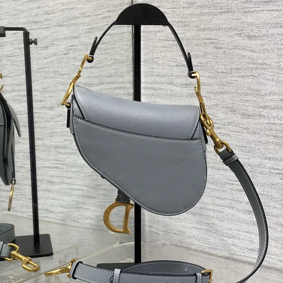 Dior Saddle Bag Gray Crossbody