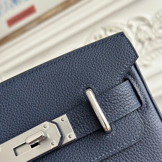 Hermes Kelly Akkad كحلي أزرق Crossbody