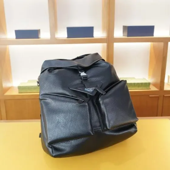 Prada Leather Backpack Black Backpack