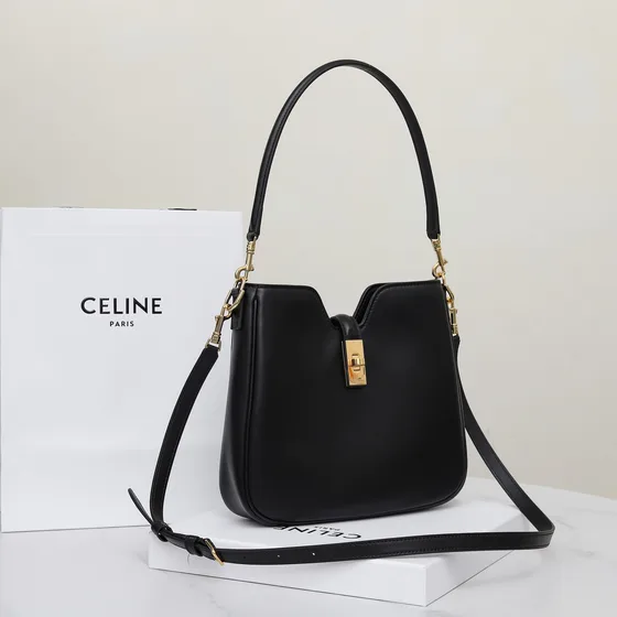 Celine Camille 16 Soft Black Shoulder Bag