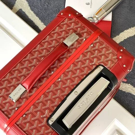 Goyard koffert Rød travel Rød Goyardine