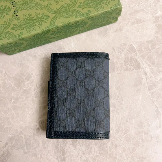 Gucci Gg Marmont French Flap Cartera Negro Cartera