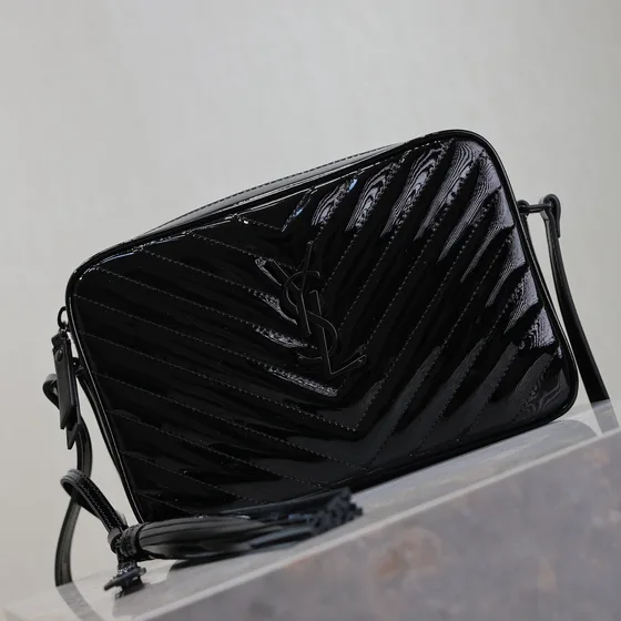 YSL Lou Camera Bag Black Crossbody