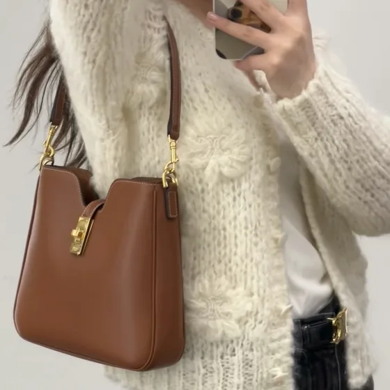 Celine Camille 16 Soft Caramel Shoulder Bag