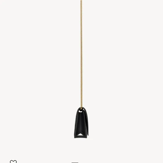 YSL Cassandre Envelope Chain Cüzdan Siyah Woc