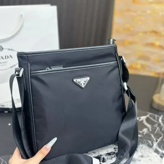 Prada Re-Nylon Crossbody Bag Black Crossbody