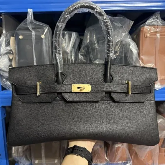 Hermes Shoulder Birkin Black Top Handle