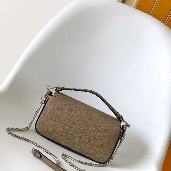 Fendi Baguette Khaki Shoulder Bag
