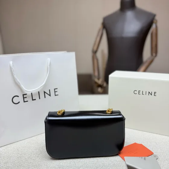 Celine Triomphe Noir Sac épaule