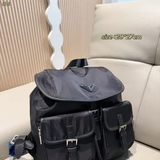 Prada Re-Nylon Medium Backpack Black 29 27cm Backpack