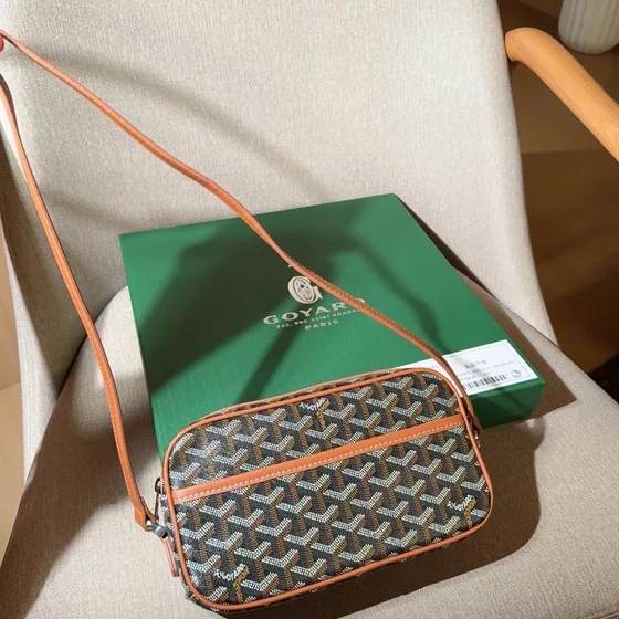 Goyard Cap-Vert Pm Bag Brown Crossbody
