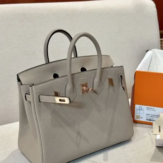Hermes Birkin 25 Gris Tourterelle 25 Top Handle
