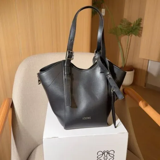 Loewe Compact Hammock Bag Black Tote Bag