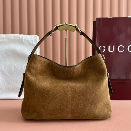 Gucci Gucci Attaché Medium Schoudertas Bruin Schoudertas