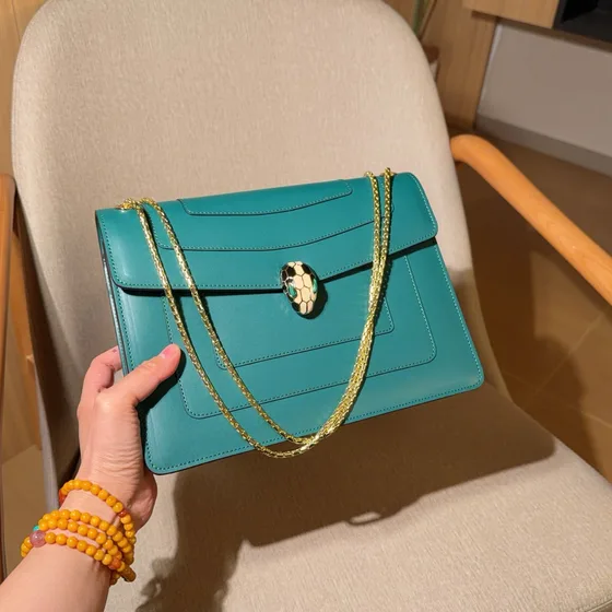 Bvlgari Serpenti Forever Borsa a spalla Turquoise Borsa a spalla