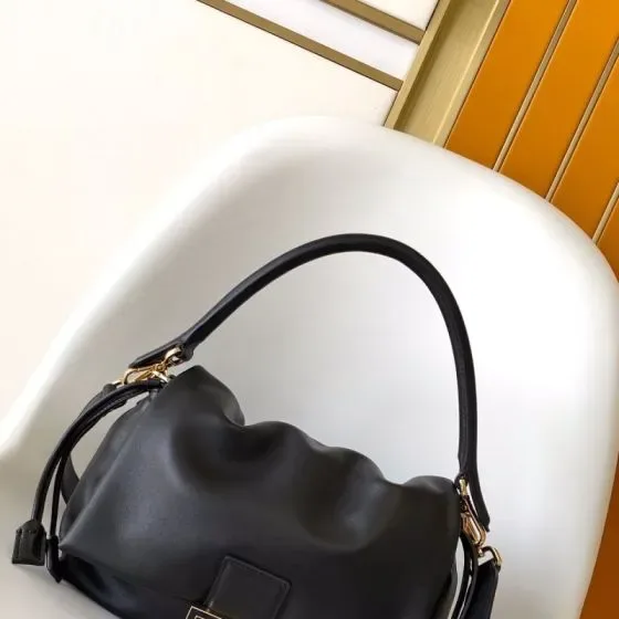 Fendi Mamma Baguette Bag Black Hobo