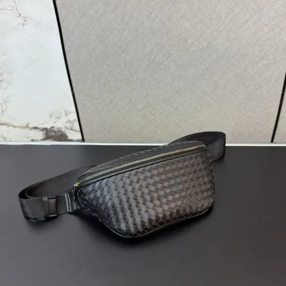 Bottega Veneta Intrecciato Belt Bag Dark Grey Belt Bag