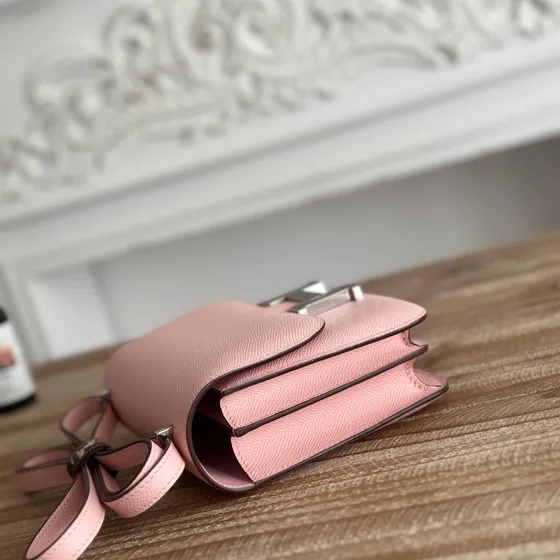 Hermes Constance Roze Crossbody