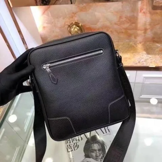 Hermes messenger Noir cuir 27-25-6
